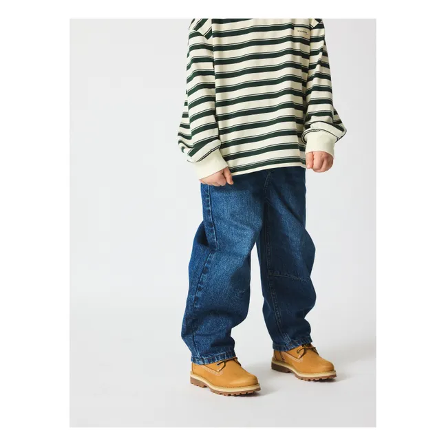 Jean Ballon Daon Coton Bio | Bleu