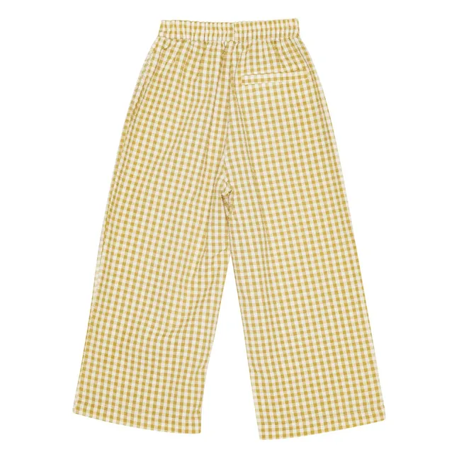 Pantalon Francis Seersucker Fibres Recyclées | Jaune