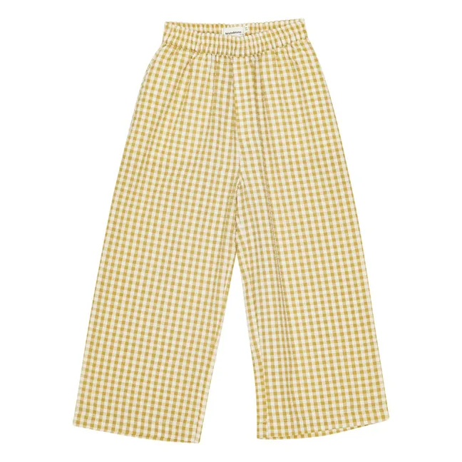 Pantalon Francis Seersucker Fibres Recyclées | Jaune