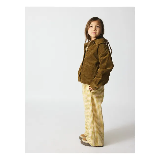 Pantalon Francis Seersucker Fibres Recyclées | Jaune