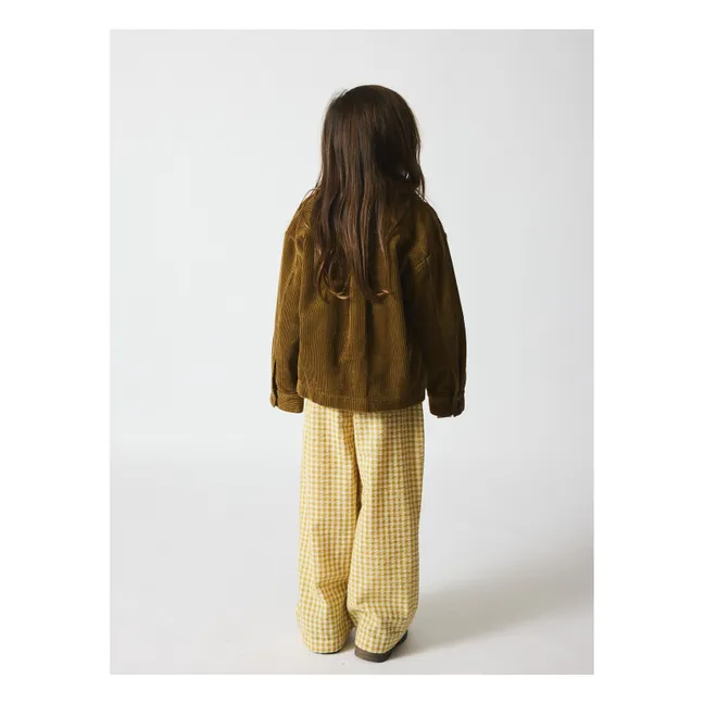 Pantalon Francis Seersucker Fibres Recyclées | Jaune
