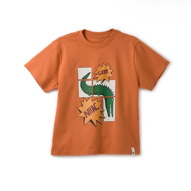 T-shirt Crocodile | Brique