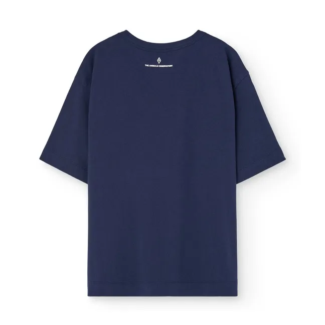 T-shirt Collie Lune Coton Bio | Bleu marine