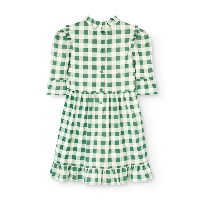 Robe Tortoise Carreaux Velours Côtelé | Vert