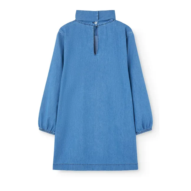 Dragon Denim Dress | Light Blue