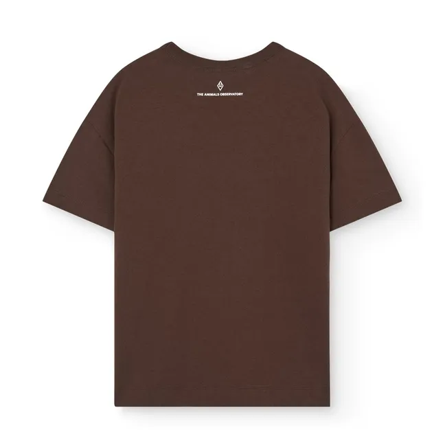 T-shirt Dunker The Animals Observatory Coton Bio | Marron