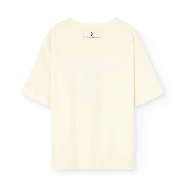 T-shirt Collie Cheval Coton Bio | Ivoire