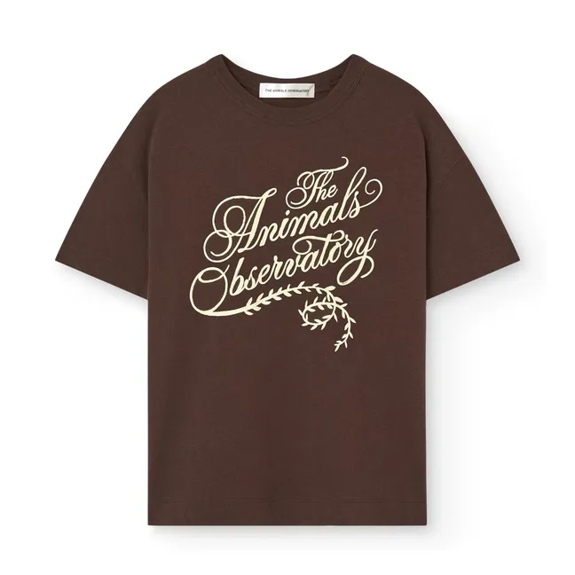 T-shirt Dunker The Animals Observatory Coton Bio | Marron