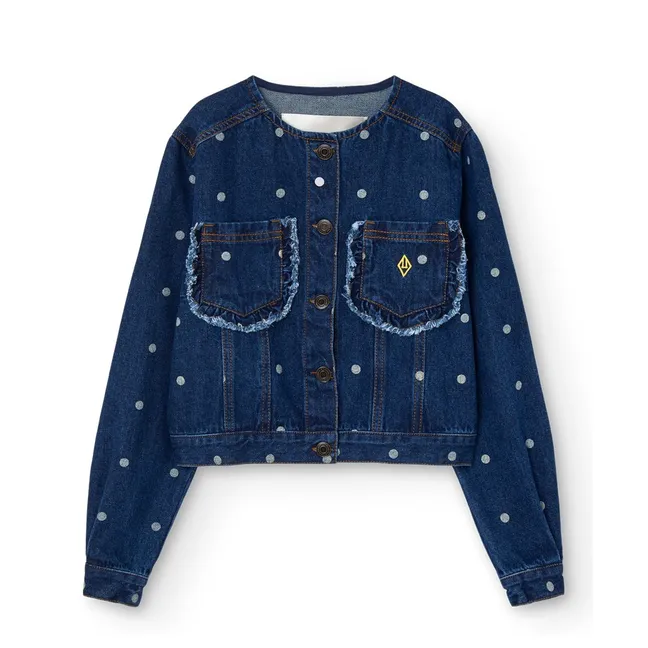 Swift Pois Denim Jacket | Dark Blue