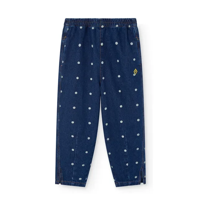 Jean Grouse Pois | Bleu foncé