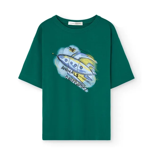 T-shirt Collie Fusée Coton Bio | Vert
