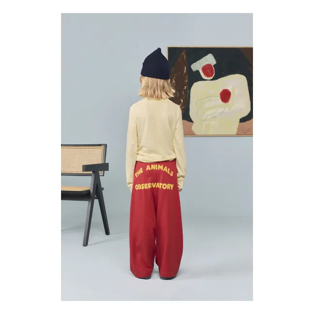 Jogger Stag Coton Bio | Rouge