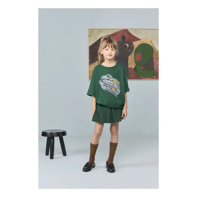 T-shirt Collie Fusée Coton Bio | Vert