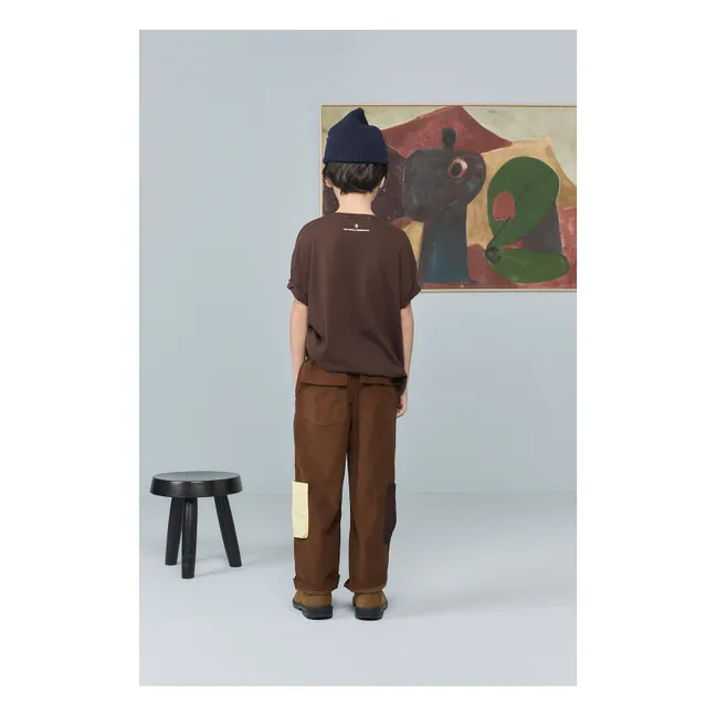 T-shirt Dunker The Animals Observatory Coton Bio | Marron