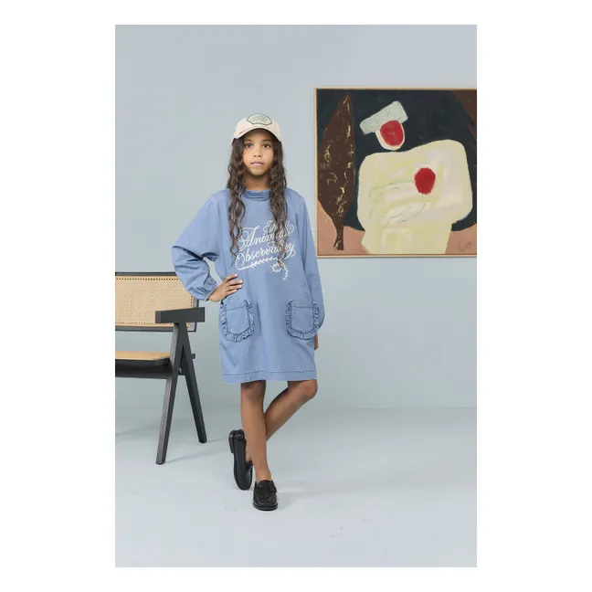 Robe Dragon Denim | Bleu Clair
