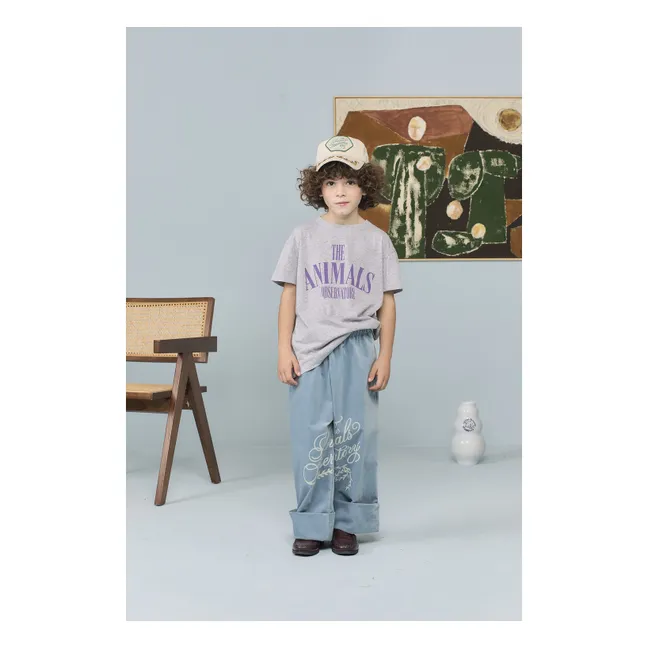 T-shirt Pupfish The Animals Observatory Coton Bio | Gris chiné