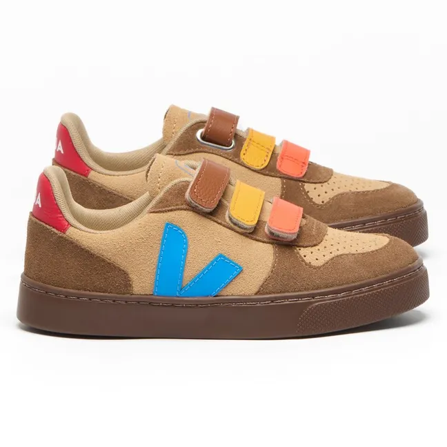 Small V-10 Suede Scratch Sneakers | Camel