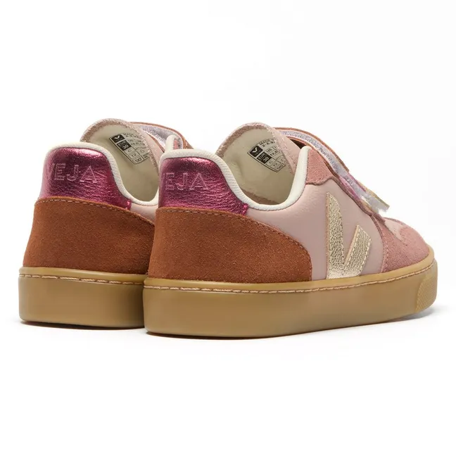 Scratch Sneakers Small V-10 Leather | Powder pink