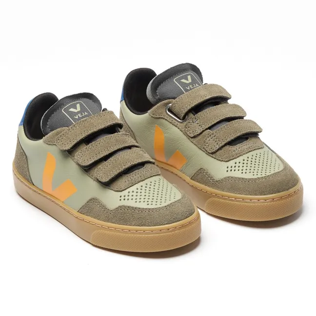 Scratch Sneakers Small V-90 Leather O.T | Khaki