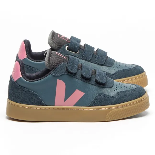 Baskets Scratchs Small V-90 Cuir O.T | Bleu