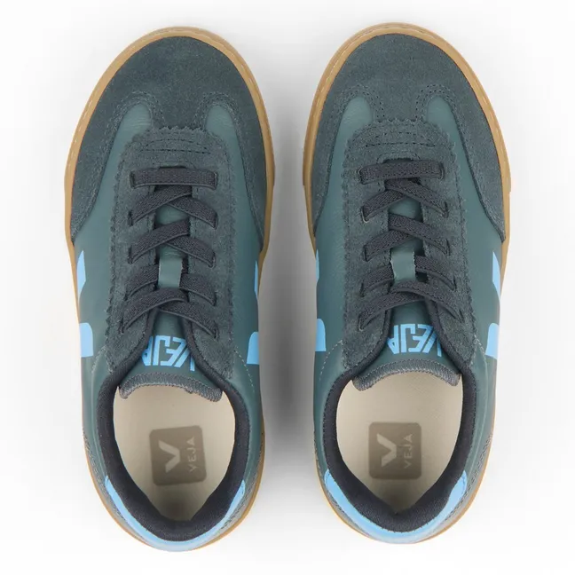 Elasticated Lace Sneakers Small Volley Leather O.T | Blue