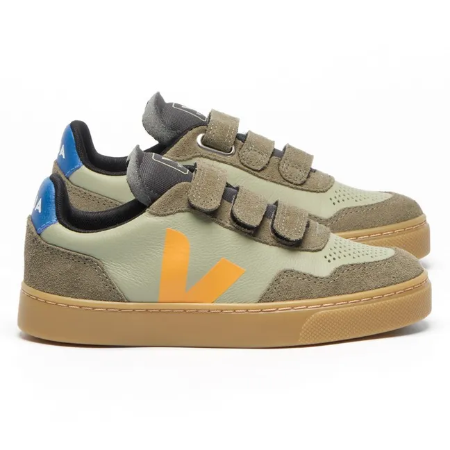 Rasca Zapatillas Pequeñas V-90 Piel O.T | Verde Kaki