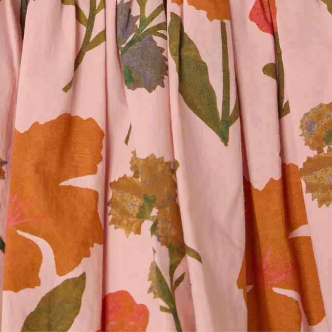 Suzon skirt Organic cotton flowers | Peach