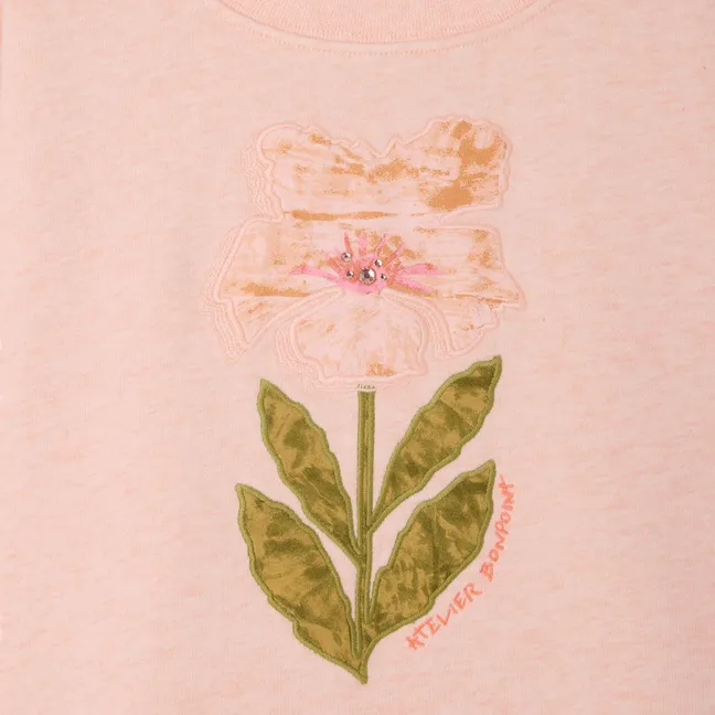 Myla Fleur organic cotton sweatshirt | Pink