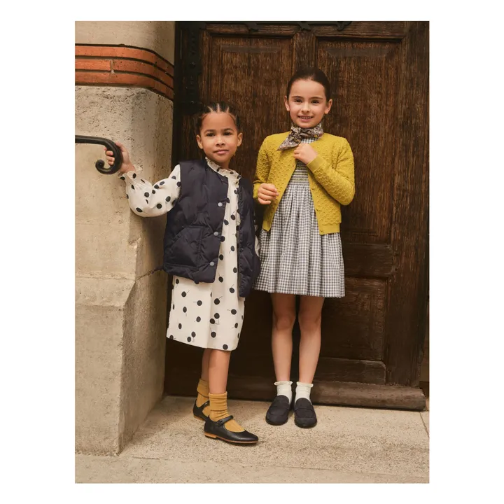 Cardigan Garancie en laine vert | Jaune- Image produit n°1