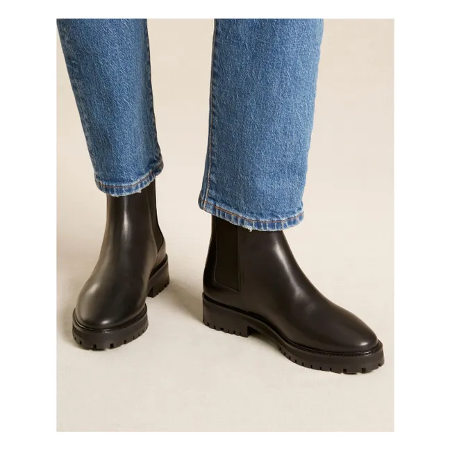 501 stivali in pelle | Nero