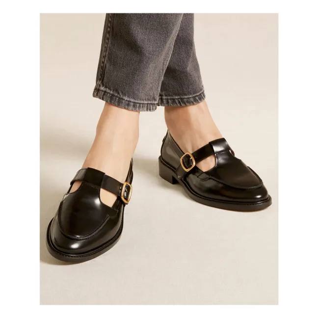 Mocassins n°84 Cuir Glacé | Noir