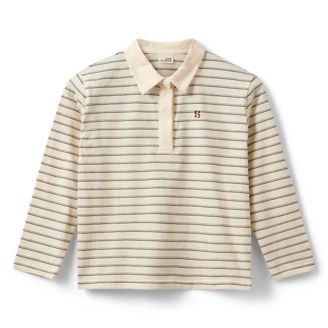 Polo Calliasy Rayé | Ecru