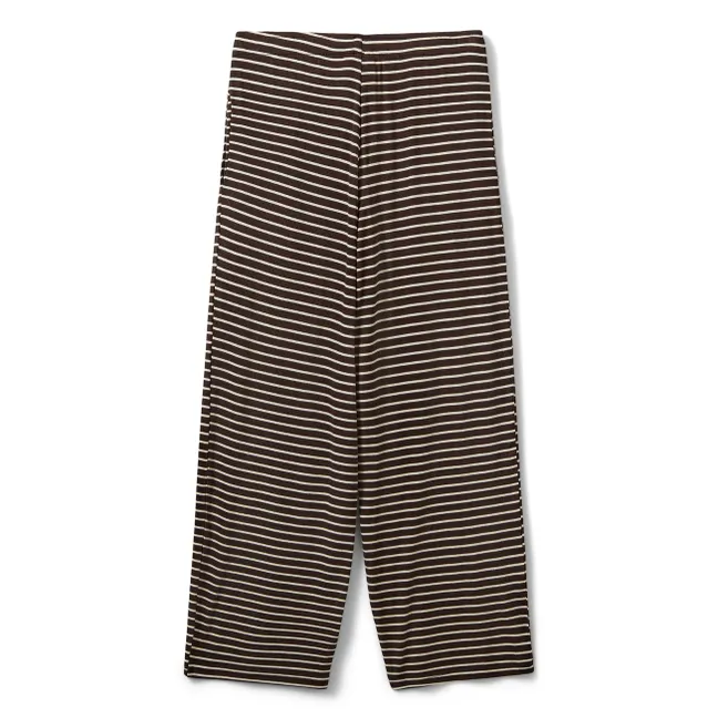 Pantalon Abigalesy Rayé | Marron