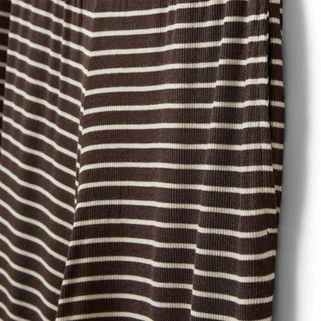 Pantalon Abigalesy Rayé | Marron