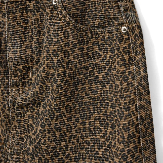 Jupe Callysy Leopard | Marron