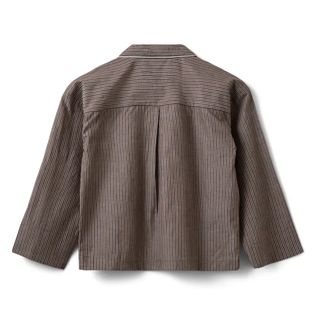Imanasy Striped Shirt | Brown