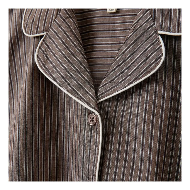 Imanasy Striped Shirt | Brown
