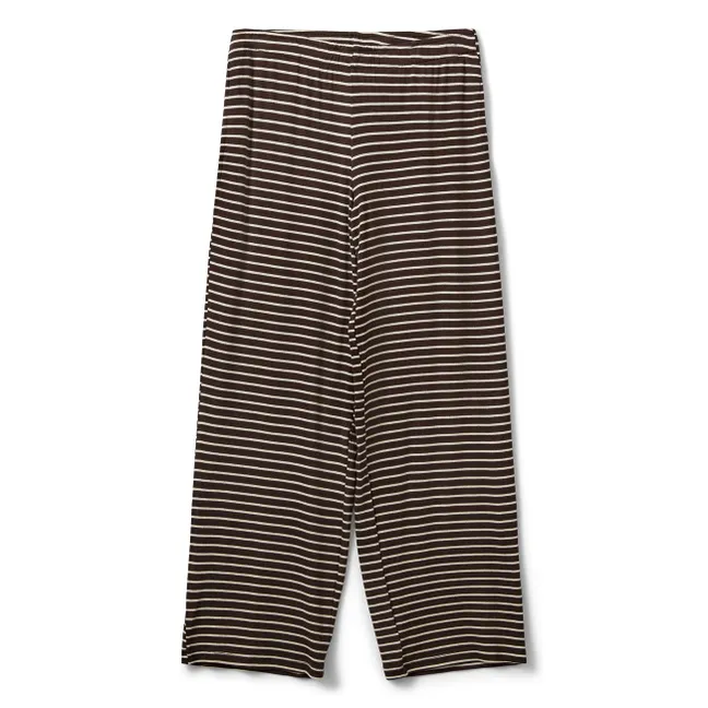 Pantalon Abigalesy Rayé | Marron
