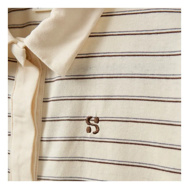 Polo Calliasy Rayé | Ecru