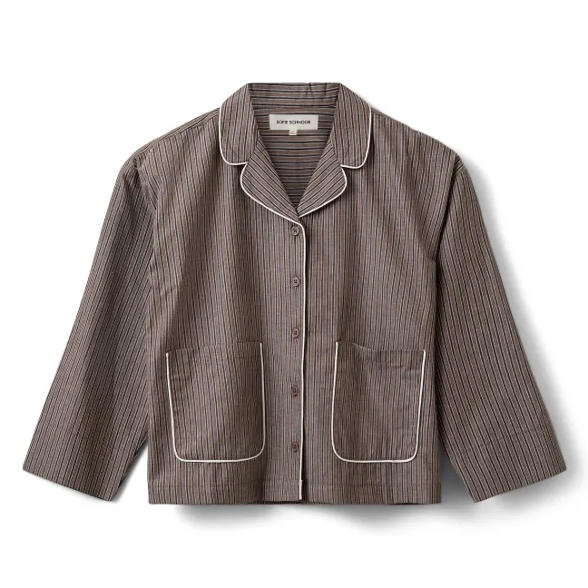 Imanasy Striped Shirt | Brown