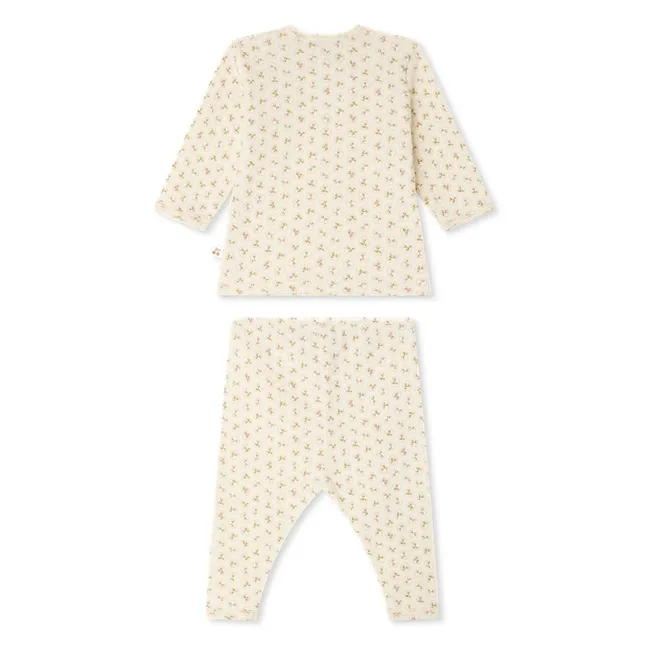 Timao Cerises Organic Cotton Set | Peach