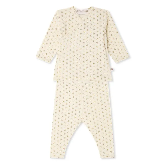 Ensemble Timao Cerises Coton Bio | Rose pêche