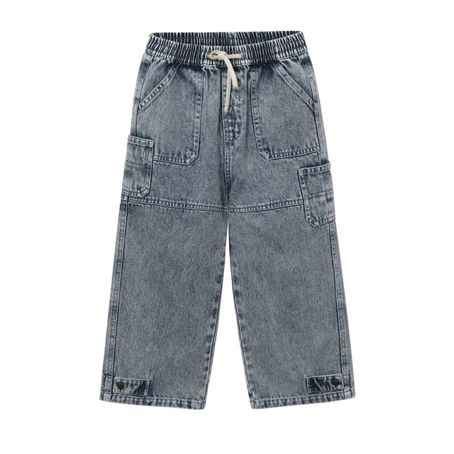 Jean Cargo Délavé | Bleu