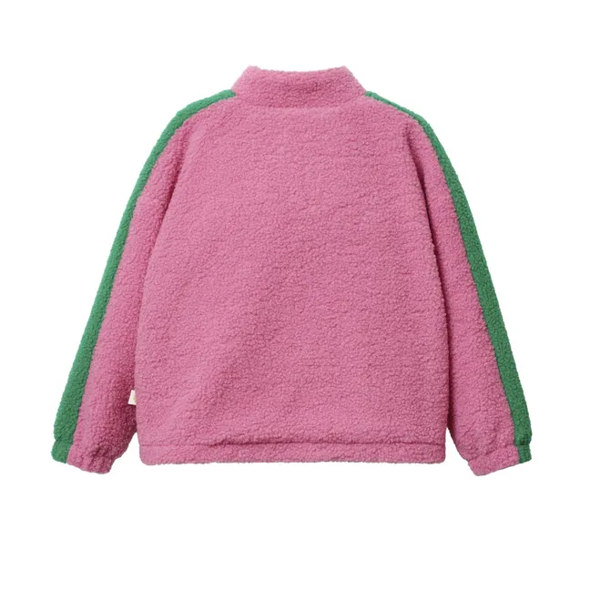 Veste Façon Sherpa Retro | Rose