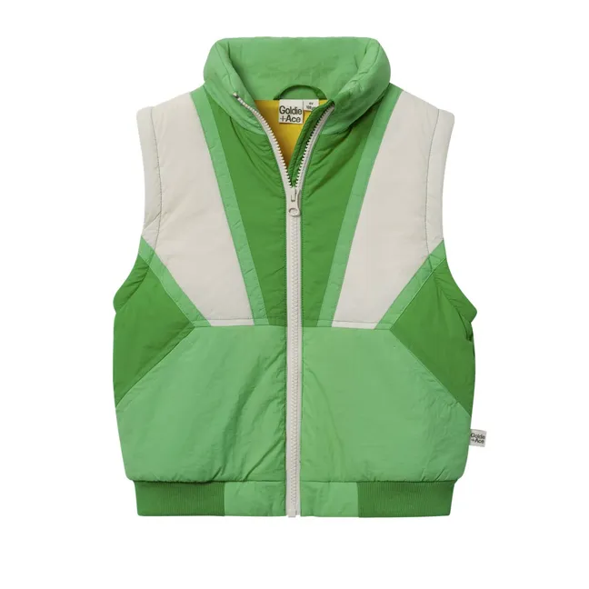 Blouson Manches Amovibles Retro | Vert