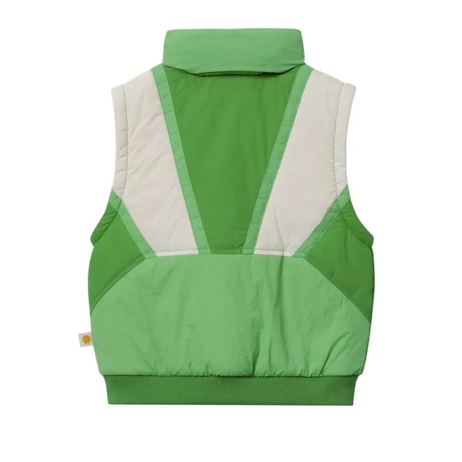 Blouson Manches Amovibles Retro | Vert