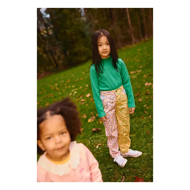 Pantalon Posy Fleuri | Jaune