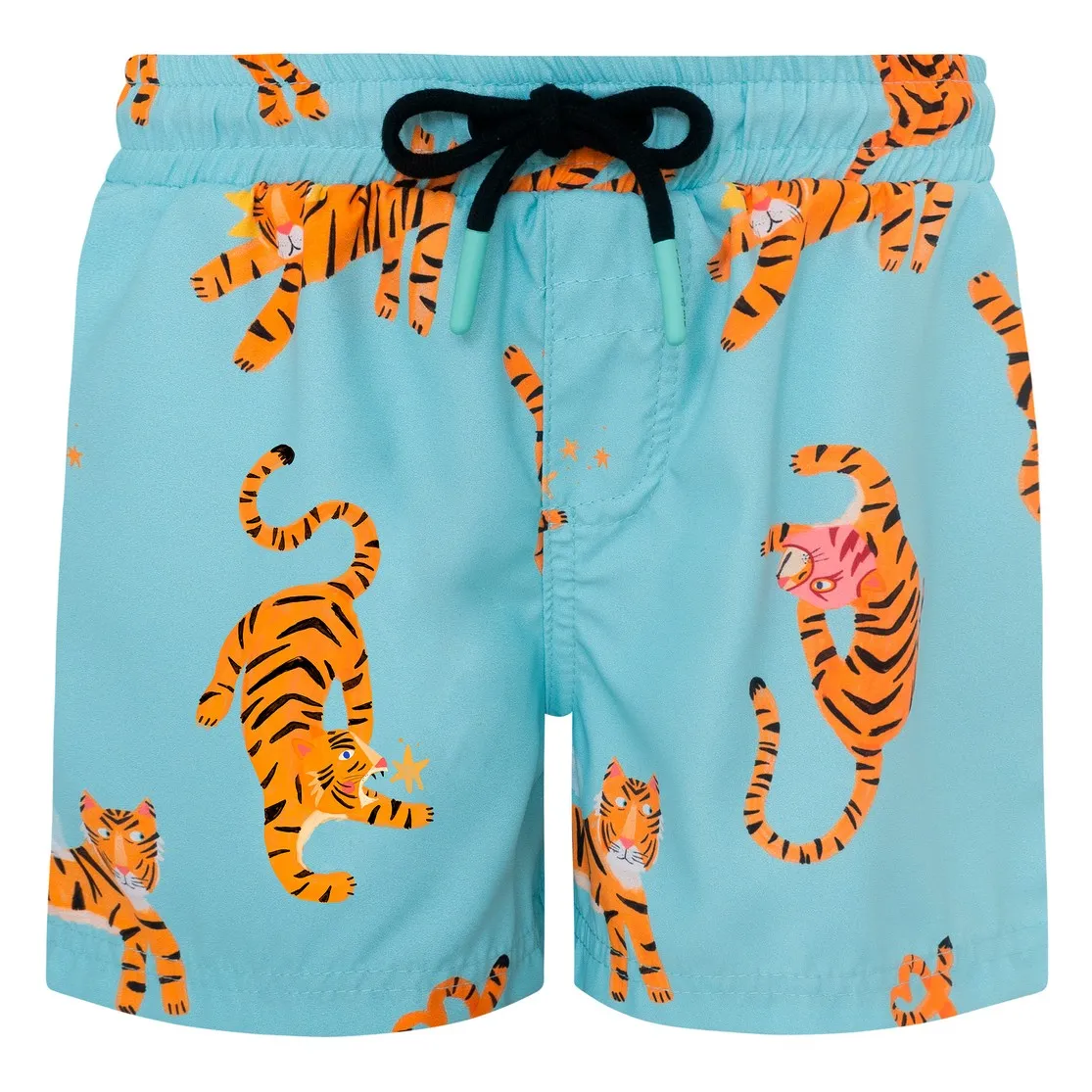 Short de Bain Tigres | Bleu Clair- Image produit n°0