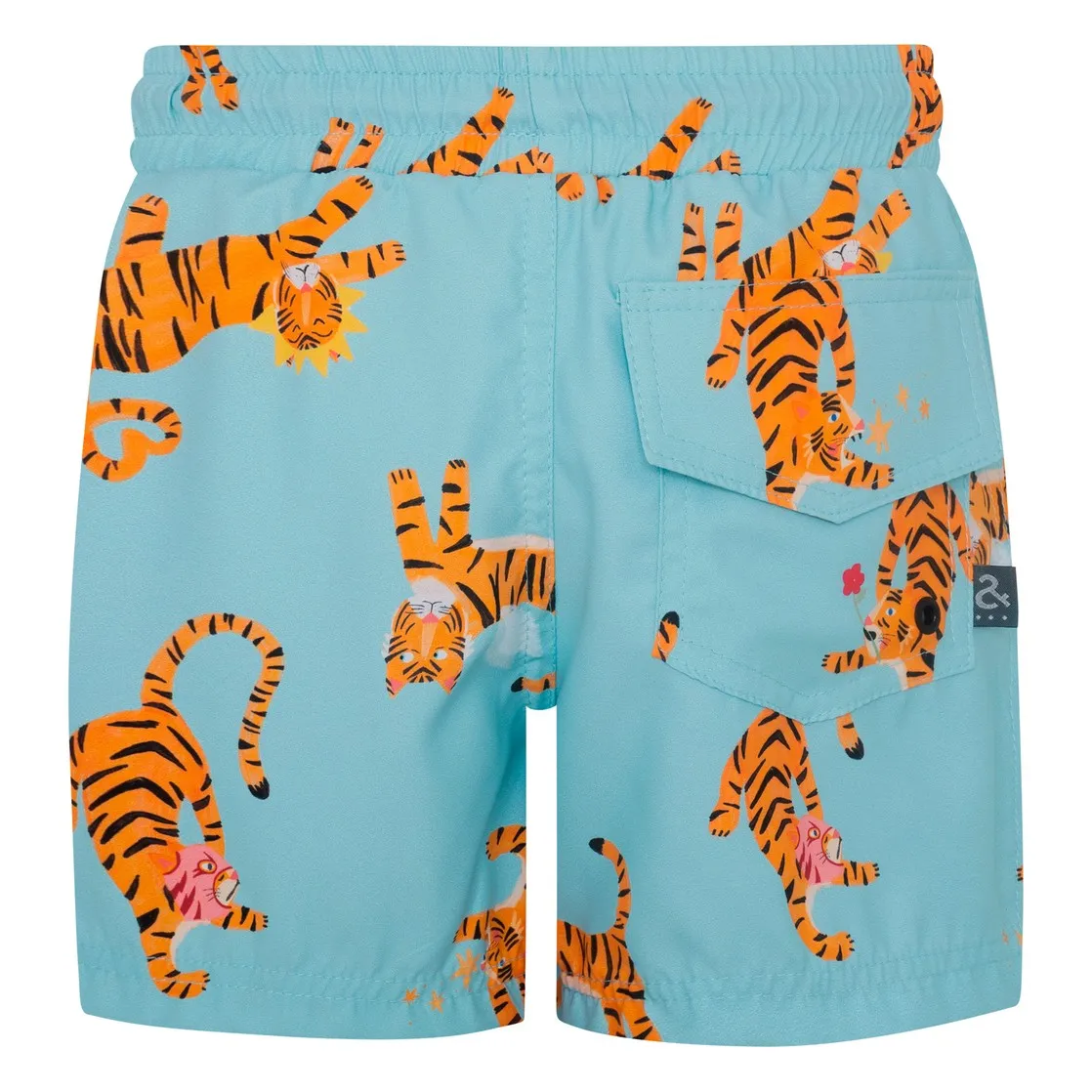 Short de Bain Tigres | Bleu Clair- Image produit n°3