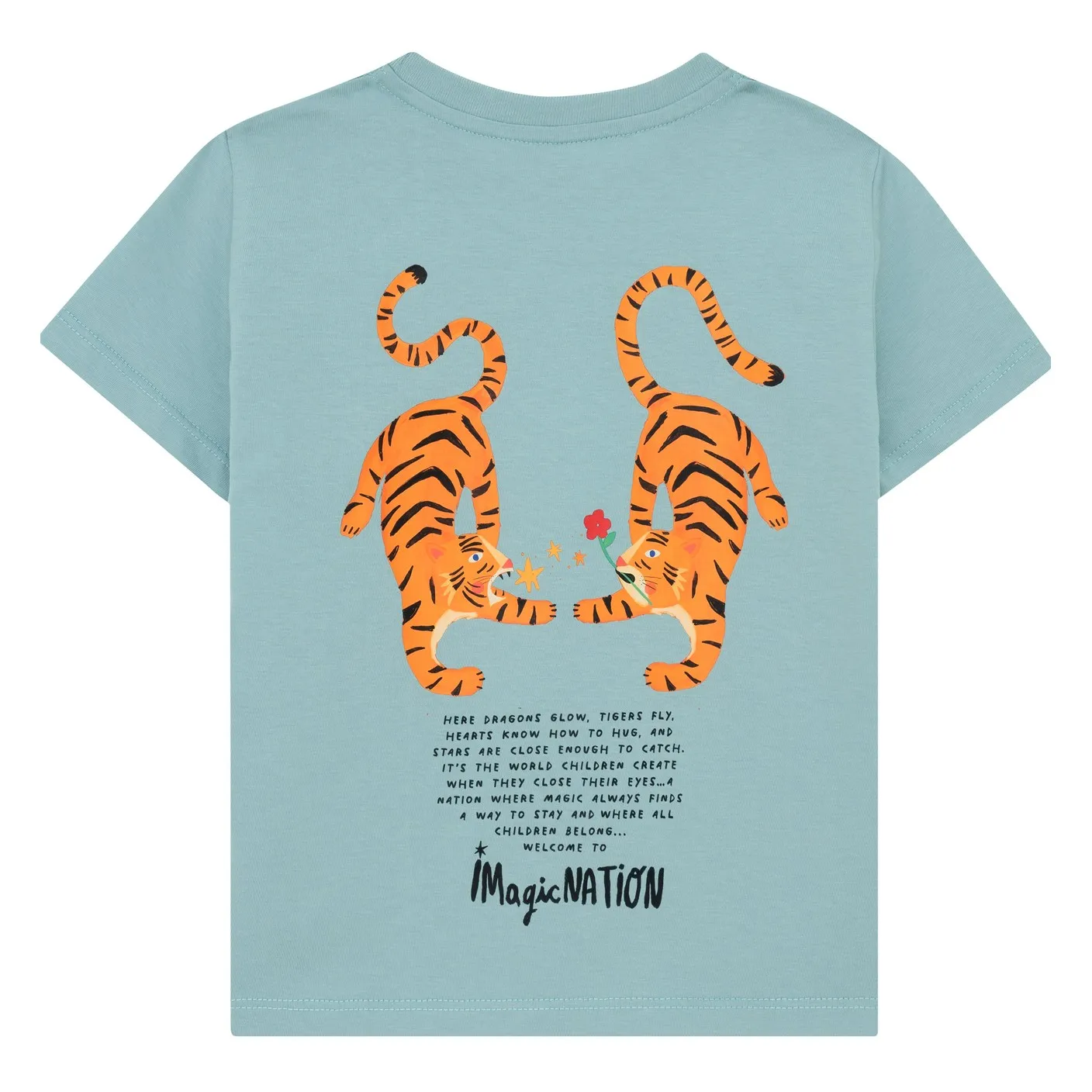 T-shirt Tigres  | Bleu Clair- Image produit n°0
